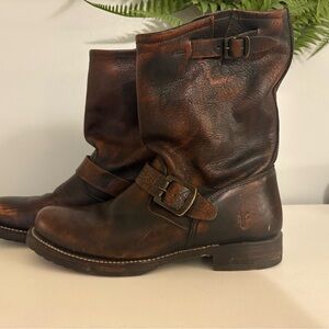 FRYE Brown Leather Boots